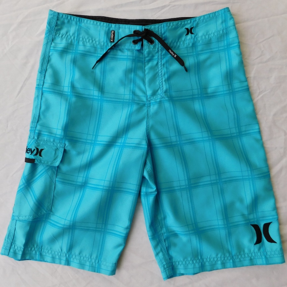 Hurley Electric Blue Board Shorts - Size 18